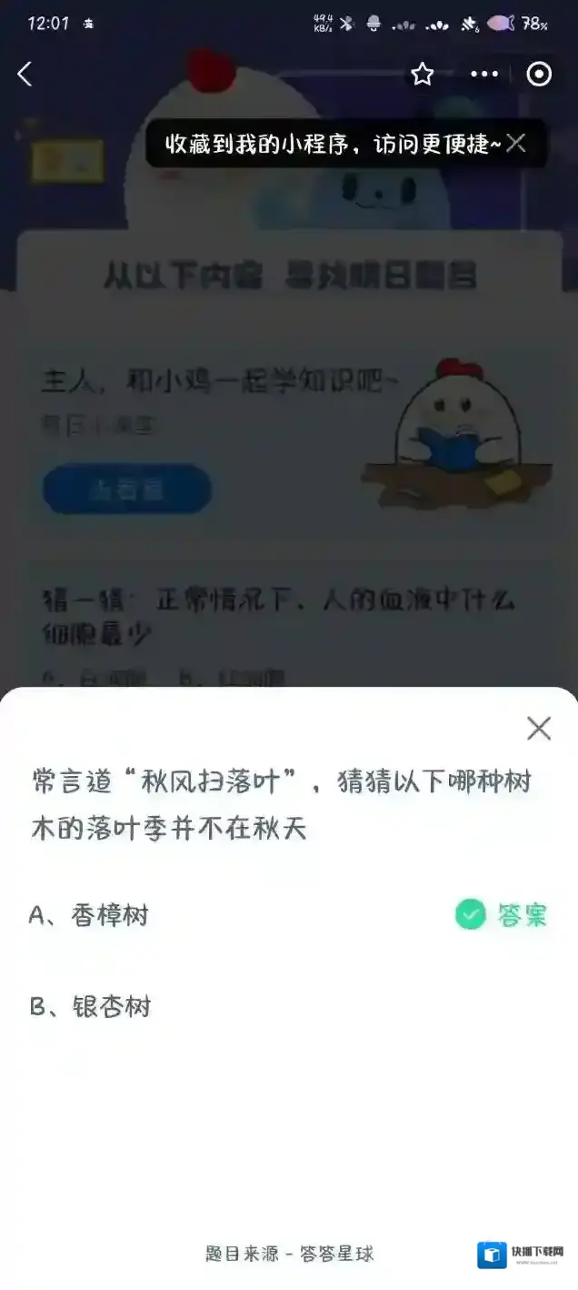 支付宝落叶