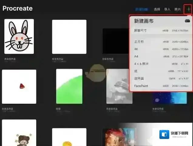 procreate点击