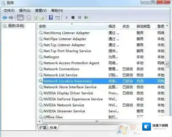 Windows7服务组