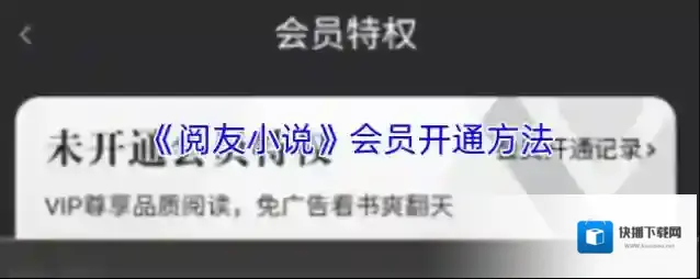 阅友小说开通会员