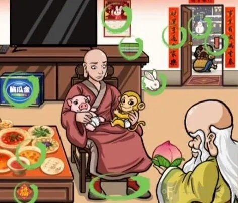 汉字找茬王西游拜年怎么玩 找出图中12个年味答案分享