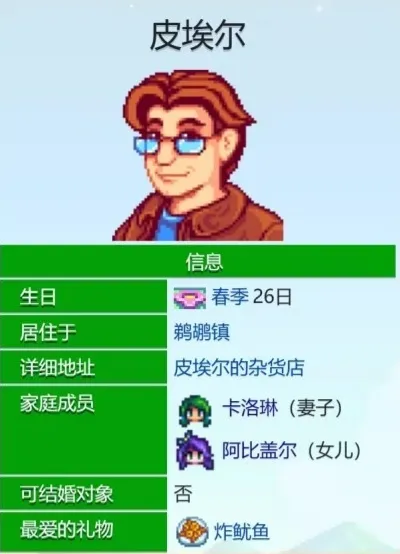 星露谷物语皮埃尔爱心事件汇总