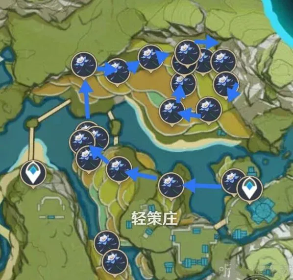 原神琉璃百合采集点分布图位置一览2022