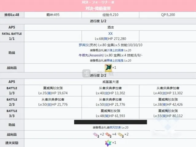 命运冠位指定主线