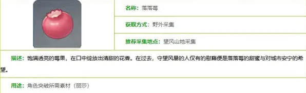 世界之外落落莓采集位置指南
