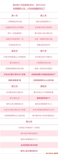 《以闪亮之名》新手七日任务流程详解