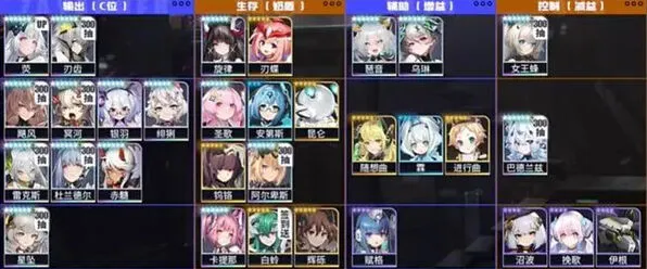 《交错战线》最新角色强度表教程