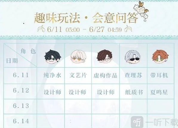 光与夜之恋会意
