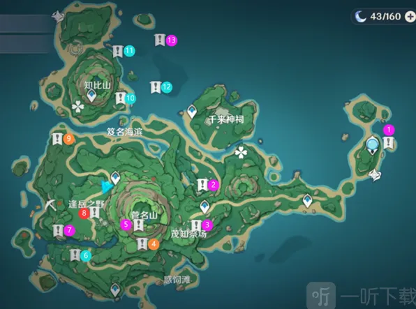 原神鹤观岛限时挑战机关位置分布图通关攻略