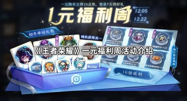 王者荣耀一元福利周活动玩法指南