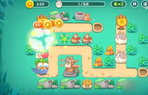 保卫萝卜4卧兔藏龙第17关技巧