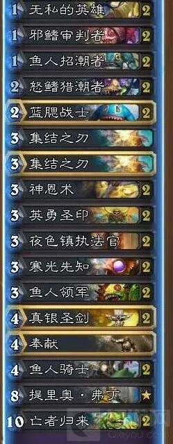 炉石传说标准鱼人骑详细攻略