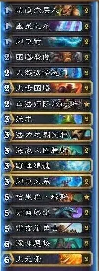 一路炉石传说萨满卡组组合攻略