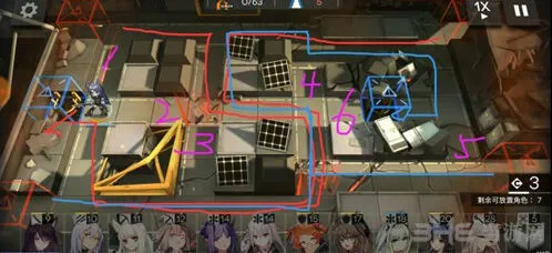 明日方舟4-3毒杀流攻略