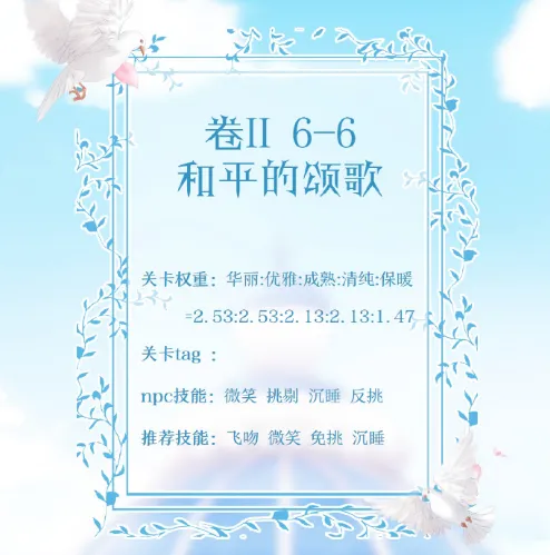 《奇迹暖暖》和平的颂歌S级通关教程