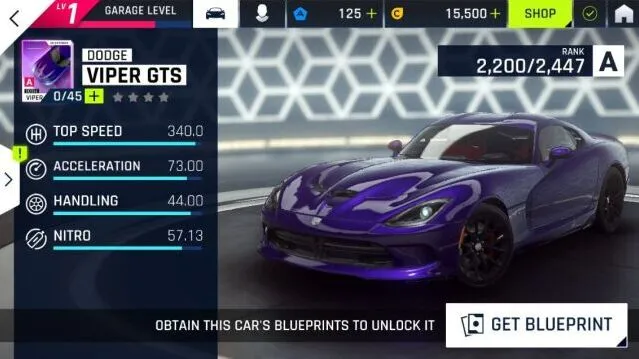 狂野飙车9A级道奇Viper GTS评测 极速体验