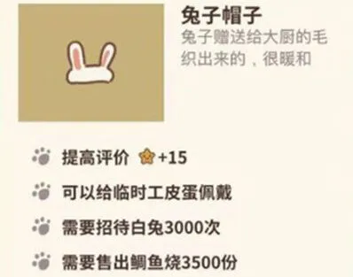 动物餐厅兔子帽子获取方法详解