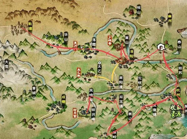 烟雨江湖跑图资源收集完整指南