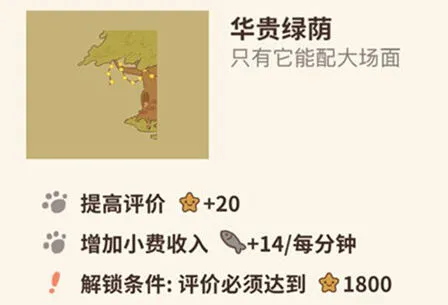 动物餐厅华贵绿荫怎么解锁 完整攻略