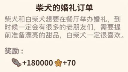 动物餐厅柴犬婚礼有什么用 订单解锁技巧
