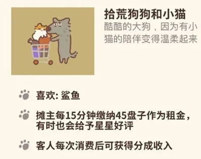 《动物餐厅》拾荒狗狗和小猫获取攻略