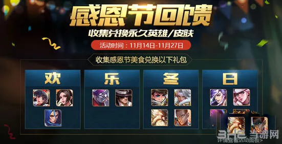 王者荣耀感恩节美食获得技巧