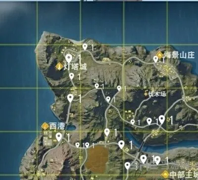 荒野行动载具分布技巧 位置全览