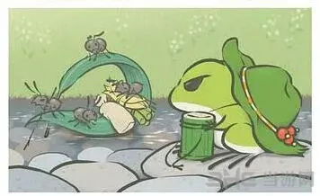 旅行青蛙稀有明信片之河边打水获取