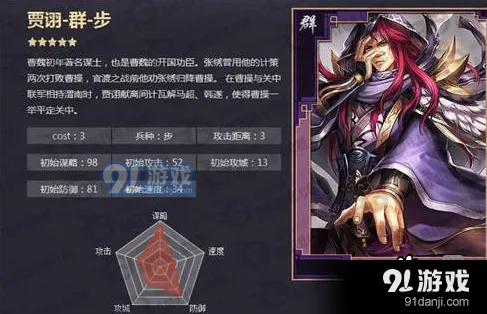 率土之滨群贾诩死士优势分析