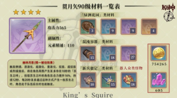 原神贯月矢新武器锻造获取教程