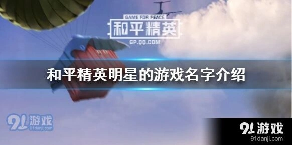 和平精英明星的游戏名字攻略