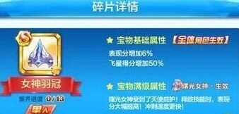 《天天酷跑》女神羽冠属性效果