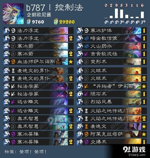 4月26日炉石传说卡组推荐登顶控制法中速猎详情