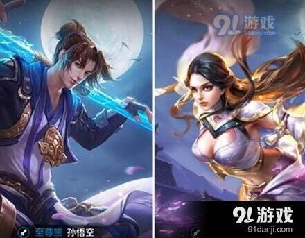 王者荣耀至尊宝夫妇控制爆发连招