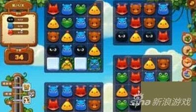 开心消消乐242关三星通关要点