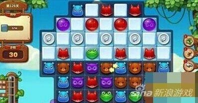 开心消消乐第126关三星技巧教程