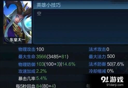 王者荣耀东皇太一强度预测