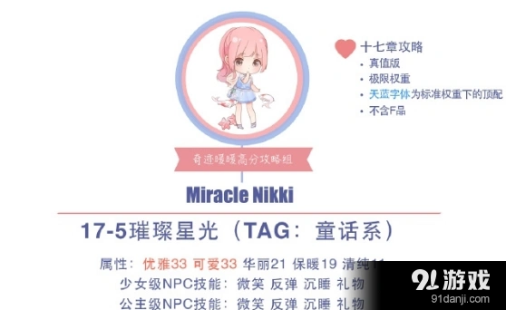 奇迹暖暖18-5公主级S高分指南