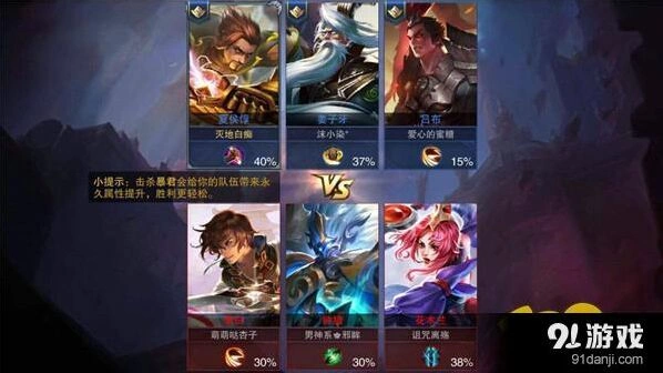 王者荣耀夏侯惇3V3实战攻略