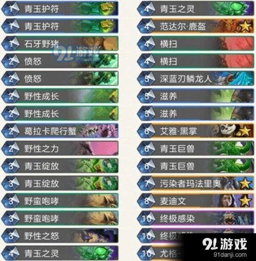 炉石传说小野猪青玉德起手留牌