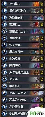 炉石传说狗头人海盗战卡组分析攻略