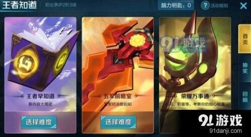 王者荣耀王者早知道简单关卡答案攻略