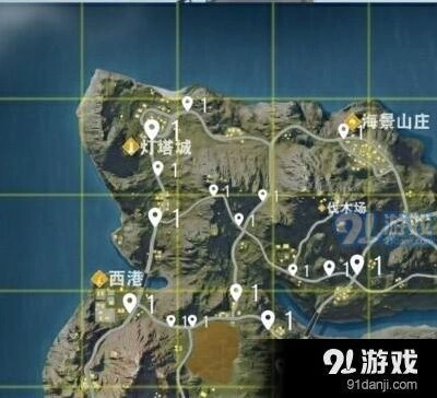 荒野行动全地图车辆分布一览