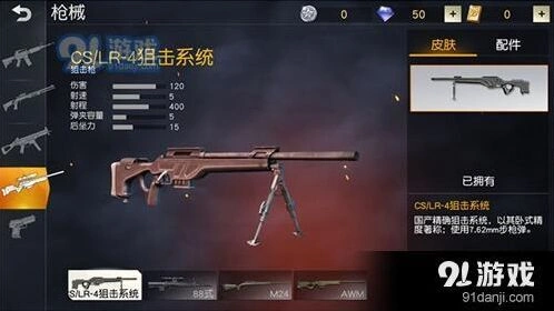 荒野行动CS/LR-4狙击枪后坐力分析