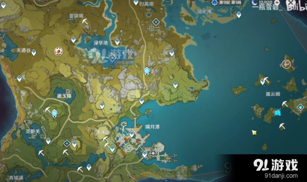 原神矿点在哪里 详细路线推荐