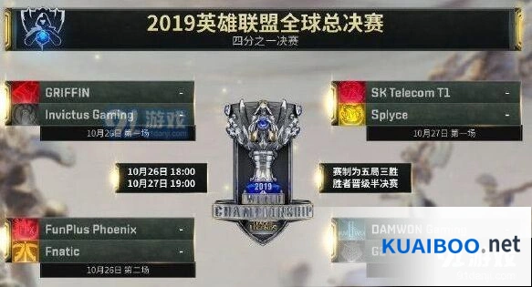 英雄联盟八强赛10月26日首发阵容