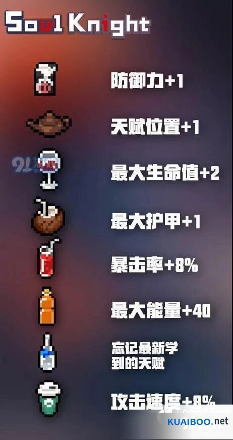 元气骑士饮料效果与作用 属性加成详细分享