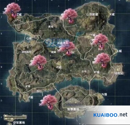 和平精英祈愿树位置分布 全面详解