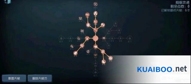 第五人格蜘蛛天赋加点加点教学