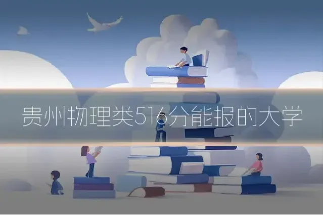 贵州物理类516分能报的大学